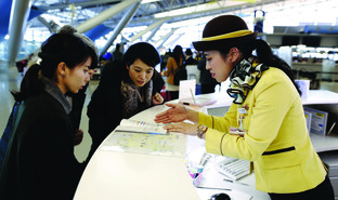 Passenger information, Kansai International Airport, Japan