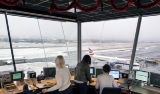 Control tower, Chambéry Airport, France