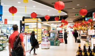 Shops, Phnom Penh Airport, Cambodia