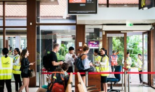 Passengers, Siem Rep Airport, Cambodia