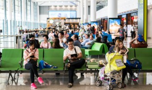 Passengers, Phnom Penh Airport, Cambodia