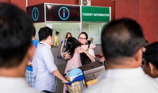 Passengers, Phnom Penh Airport, Cambodia