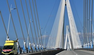 The Rion-Antirion Bridge operated by Gefyra in Greece, VINCI Highways.JPG