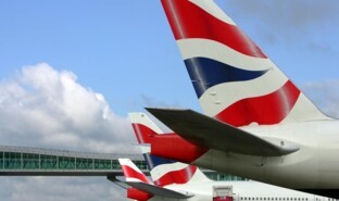 Airlines - British Airways tail fins at London Gatwick Airport.jpg