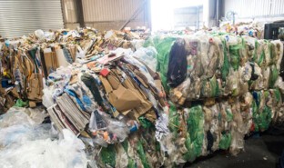 Sustainability - bales of waste at London Gatwick's world-first waste plant.jpg