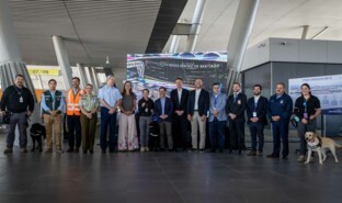 Celebration of Santiago airport first year of operation of its International Terminal (T2), VINCI Airports.jpg