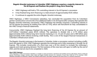 bogota-girardot-highways-colombia-vinci-highways-acquires-majority-interest-via-40-express-finalises-projects-long-term-financing.pdf