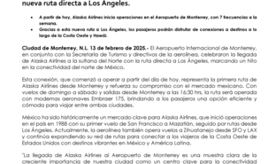 El Aeropuerto de Monterrey da la bienvenida a Alaska Airlines con su nueva ruta directa a Los Ángeles. ES.pdf