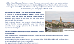 La Croatie ouvre un nouveau vol direct Nantes – Split avec Croatia Airlines et poursuit le renouvellement complet de sa flotte.pdf