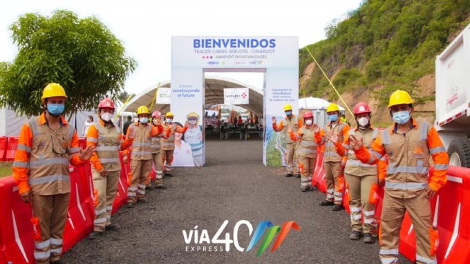 In Colombia, works continue on the Bogotá-Girardot motorway