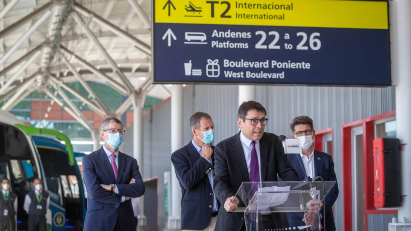 Inauguration of the new state-of-the-art Santiago airport international terminal