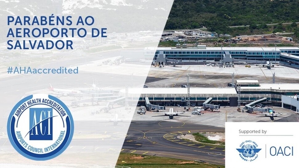 Salvador Bahia Airport is the first in the northeast region of Brazil to obtain the sanitary certification from Airports Council International
