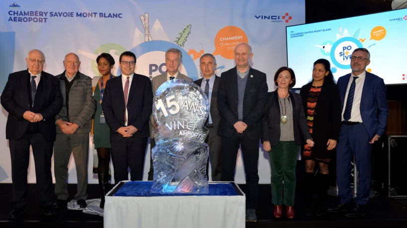 VINCI Airports célèbre les 15 ans de la concession des aéroports Grenoble Alpes Isère et Chambéry Savoie Mont Blanc