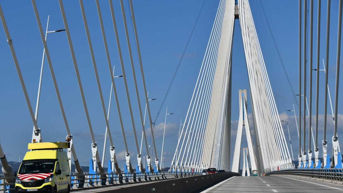 The Rion-Antirion Bridge operated by Gefyra in Greece, VINCI Highways.JPG