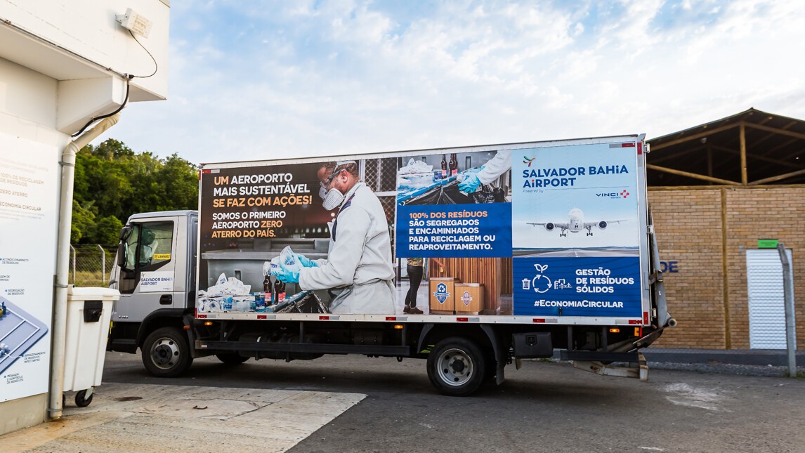 Salvador Bahia Airport advertising truck