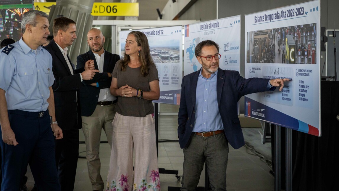 Juan Carlos Garcia, Veronika Kunze and François-Régis Le Miere celebrating the 1st anniversary of new international terminal of Santiago airport, VINCI Airports.jpg.jpg