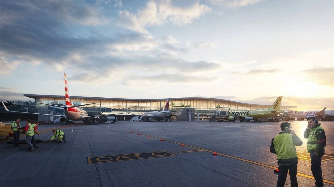AERODOM en colaboración con VINCI Airports, ha revelado el diseño preliminar de la nueva terminal del Aeropuerto Internacional de Las Américas (SDQ) en Santo Domingo, destinada a atender el crecimiento de doble dí.jpg