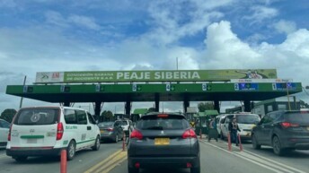 At these tolls in Colombia you can pay contactlessly using Gopass