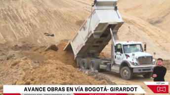 Avance de obras en la vía Bogotá - Girardot