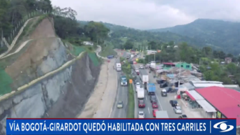 La vía Bogotá -Girardot quedó habilitada con 3 carriles. Declaraciones, José Fernández, gerente de la concesión VÍA SUMAPAZ.