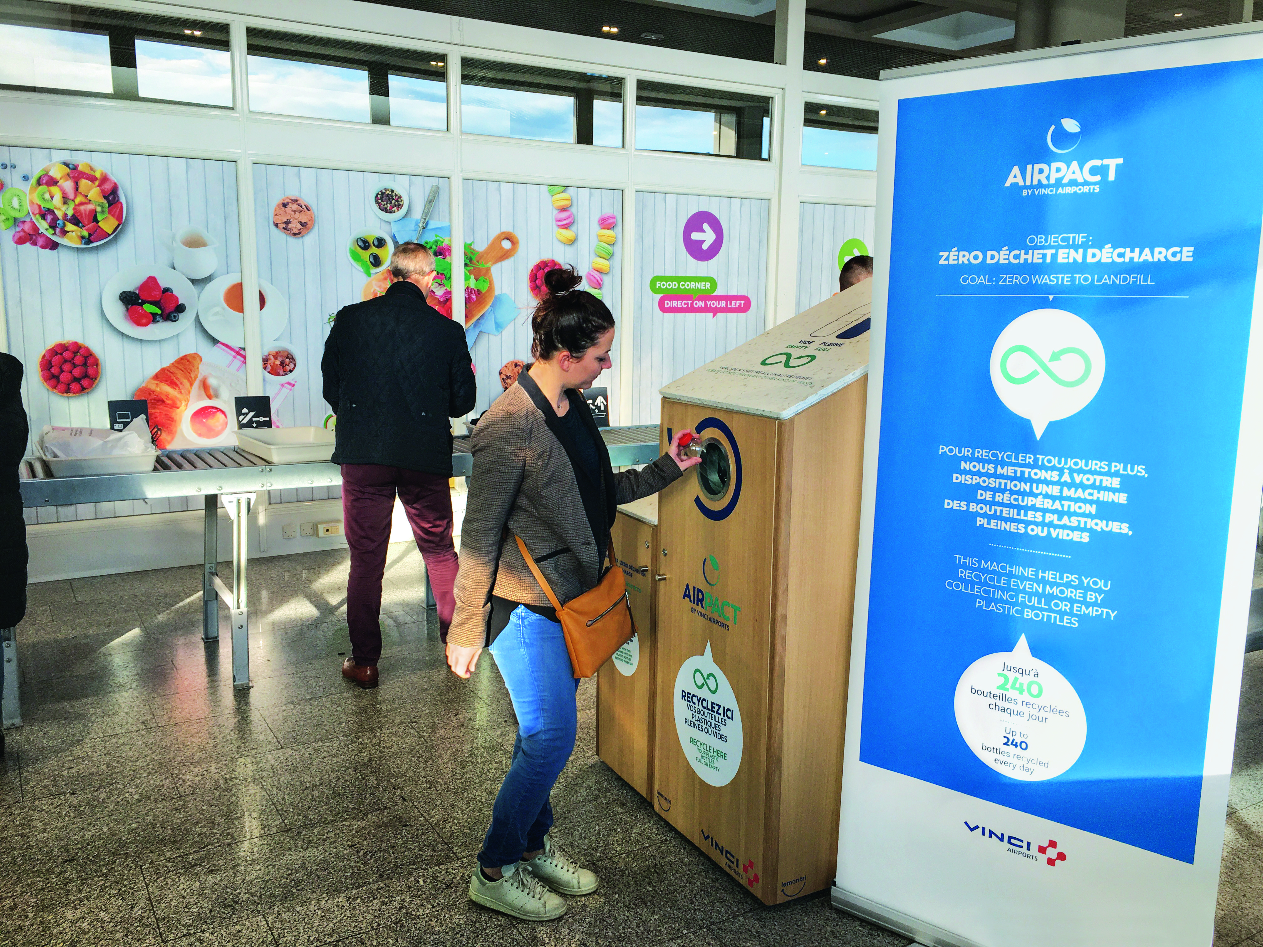 Tri des déchets, Aéroport de Toulon, France