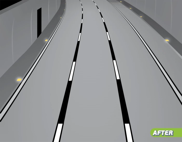 Pilot application of light-colored pavement coating in Theseus Tunnel at Kakia Skaka