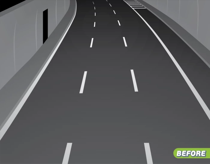 Pilot application of light-colored pavement coating in Theseus Tunnel at Kakia Skaka