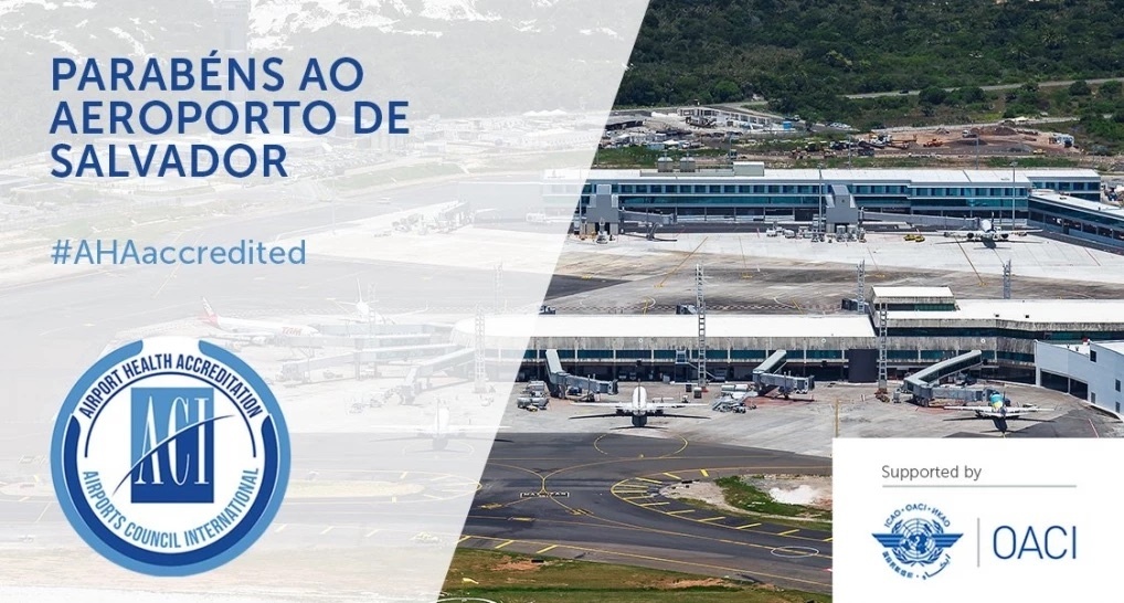 Salvador Bahia Airport is the first in the northeast region of Brazil to obtain the sanitary certification from Airports Council International