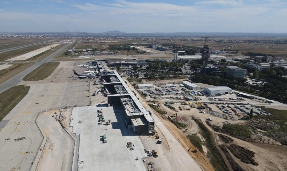 Construction works at Belgrade airport are advancing with ongoing extensive modernization of Terminal and access roads
