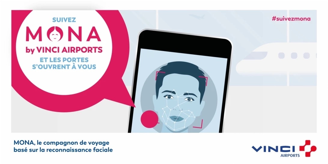 VINCI Airports lance Mona, le premier compagnon de voyage basé sur la reconnaissance faciale, à l’aéroport de Lyon-Saint Exupéry