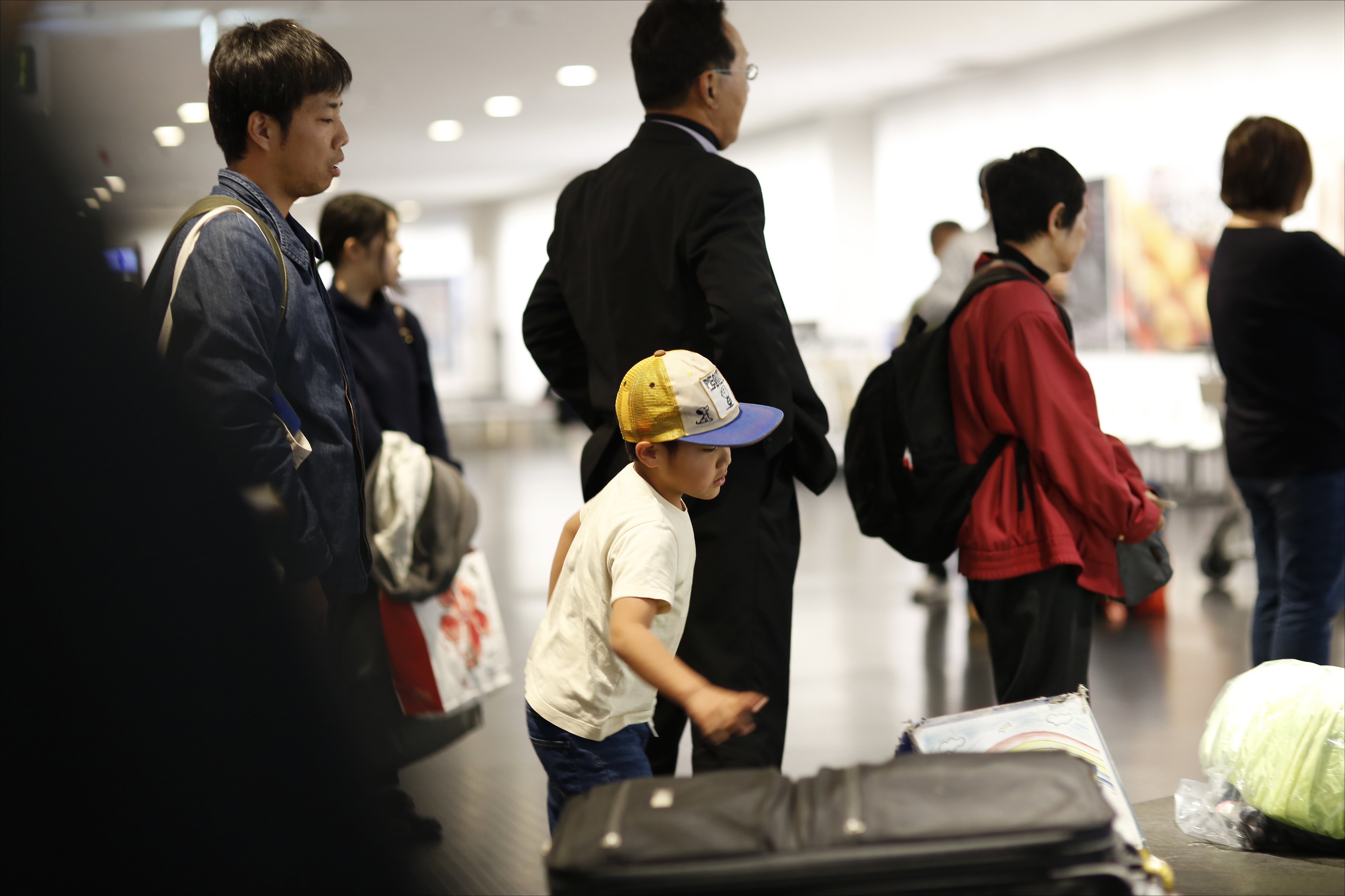 Retrait des bagages, Aéroport de Kobe, Japon