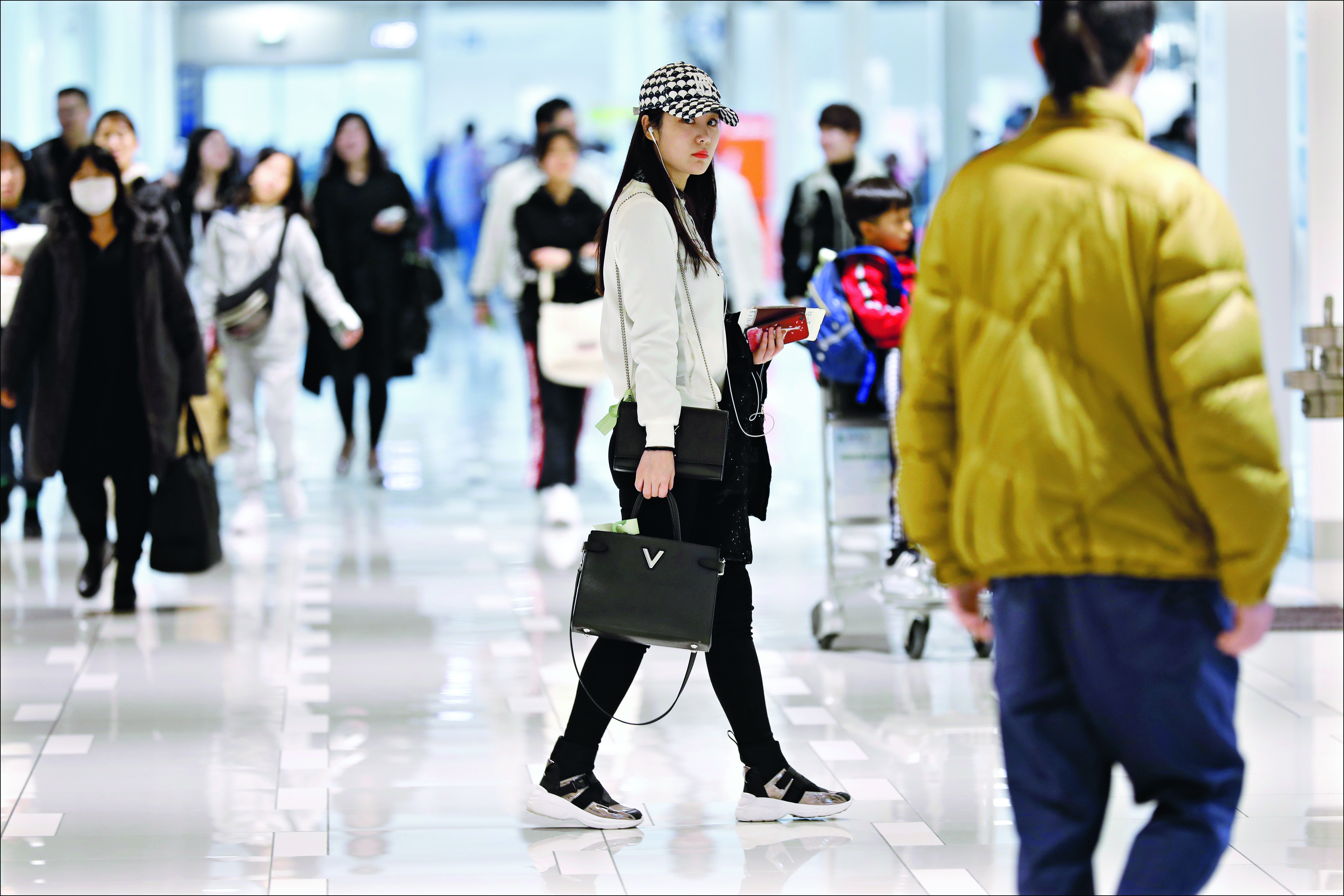Passagers, Aéroport International du Kansai, Japon
