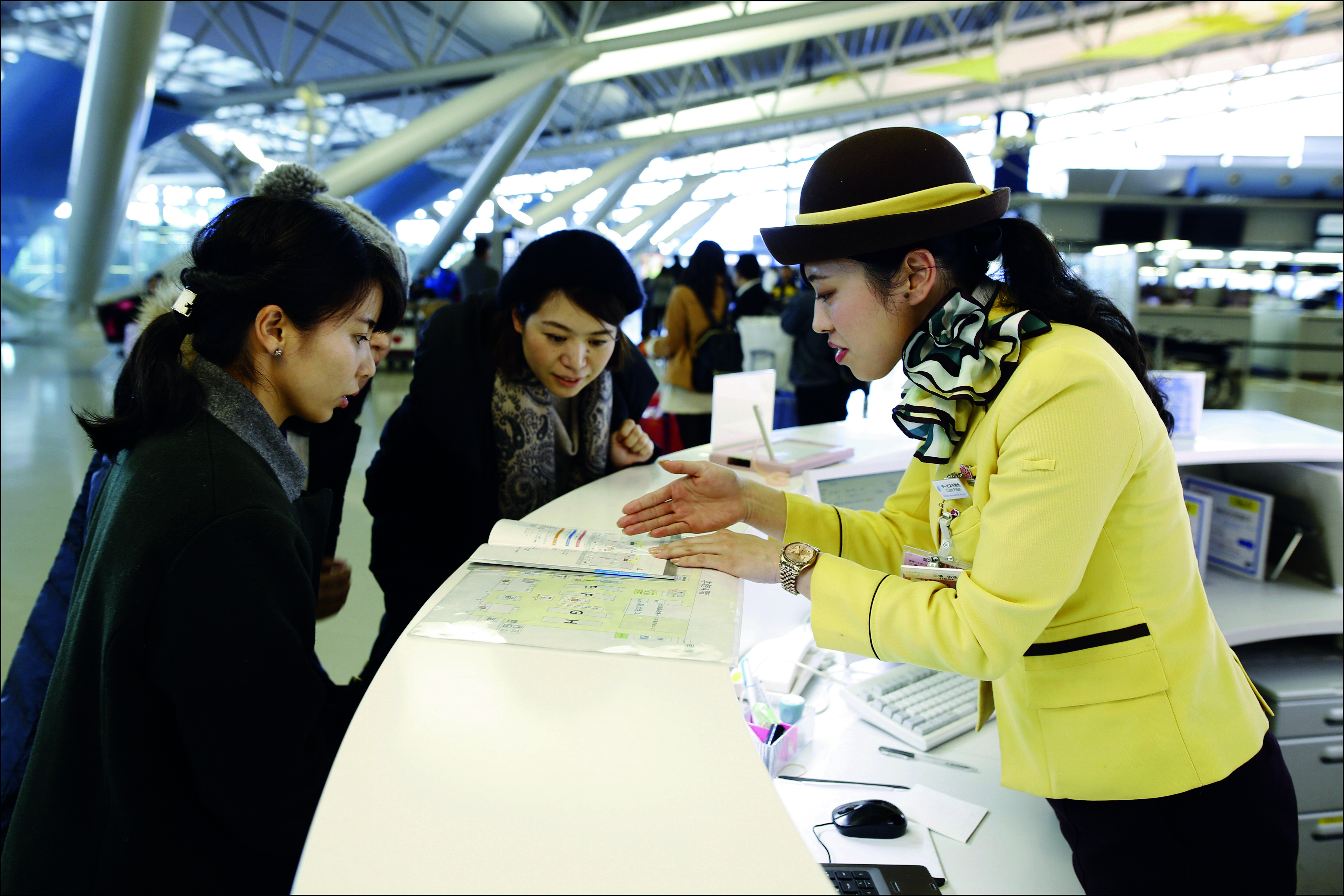 Passenger information, Kansai International Airport, Japan