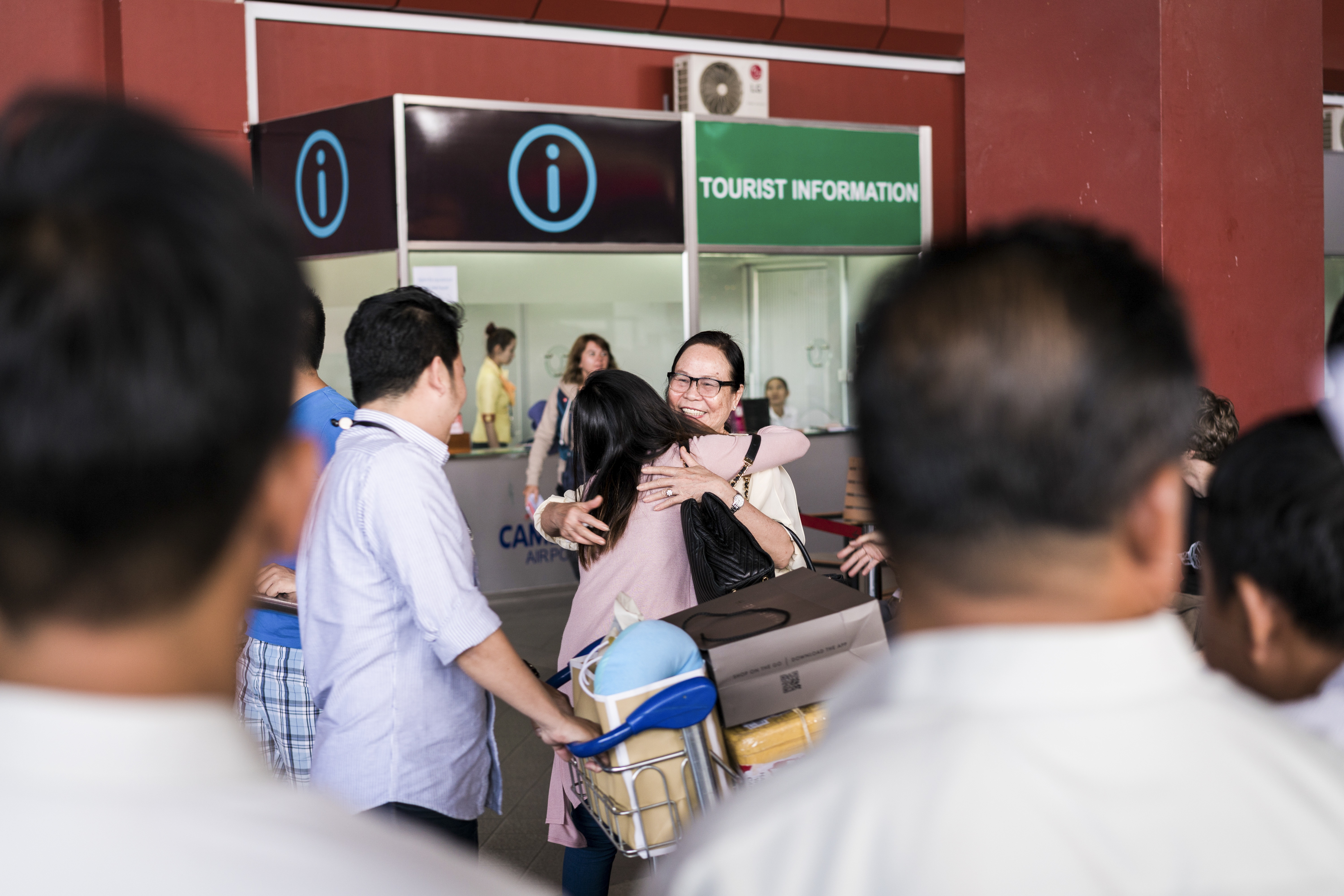 Passengers, Phnom Penh Airport, Cambodia