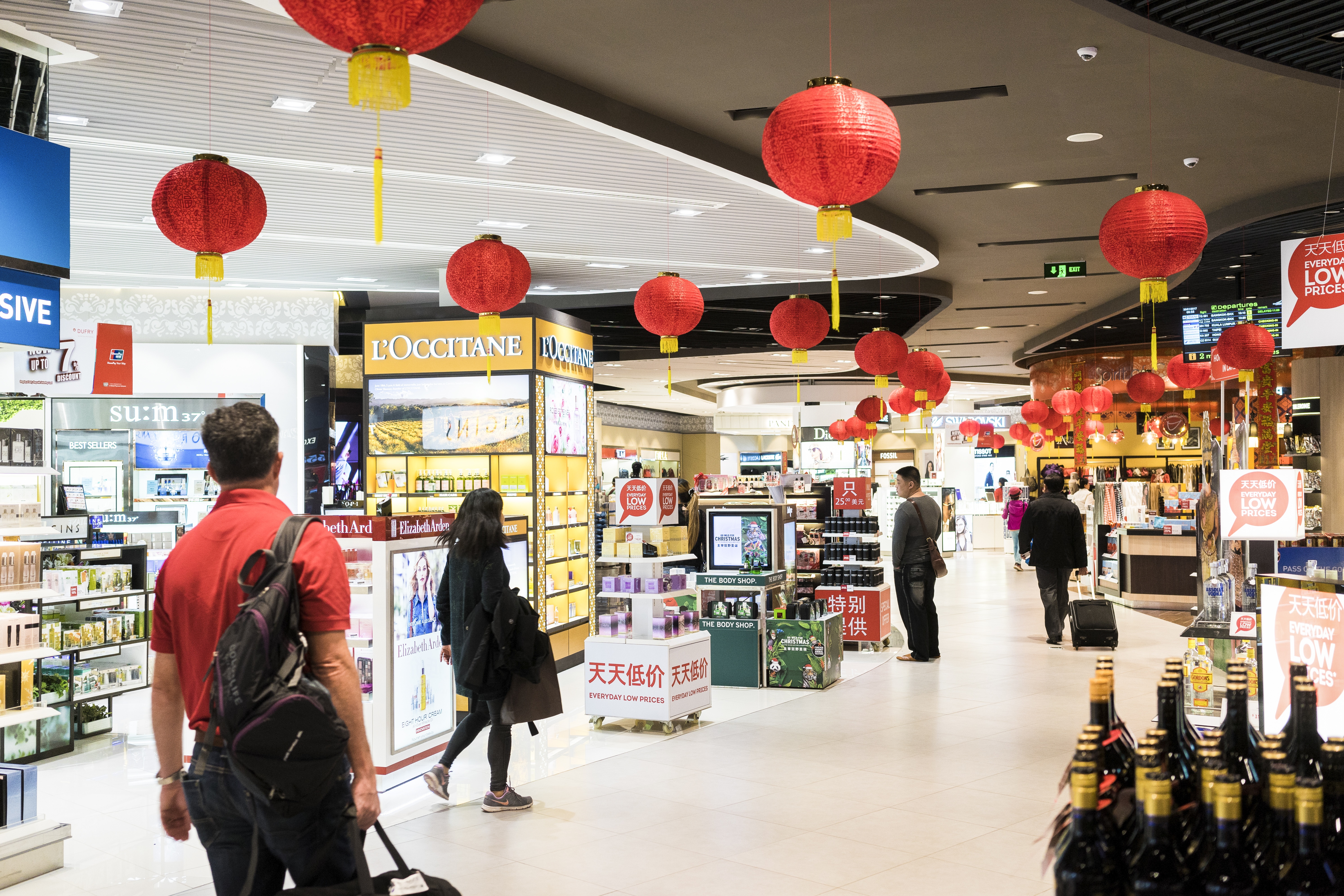 Shops, Phnom Penh Airport, Cambodia