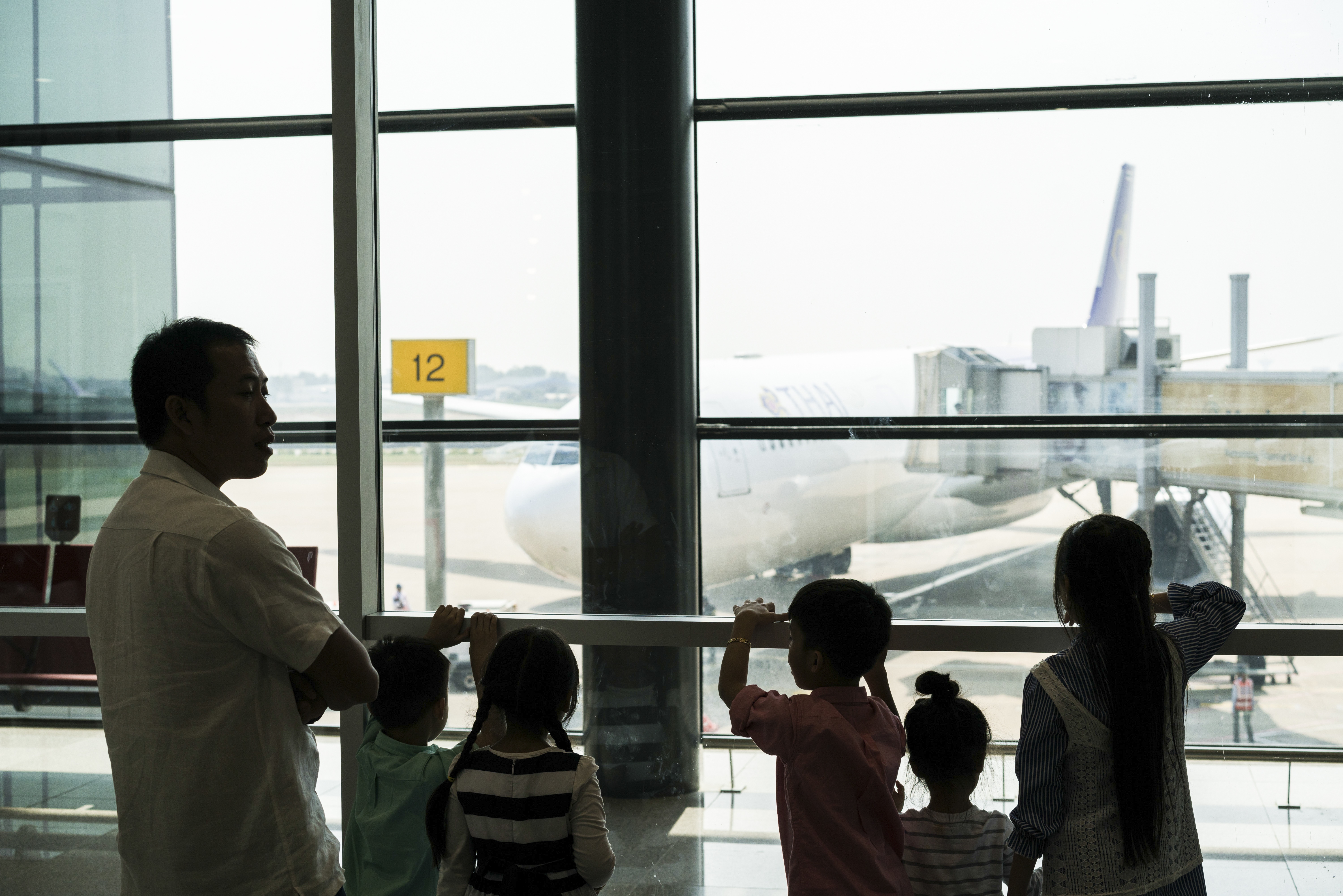 Passengers, Phnom Penh Airport, Cambodia