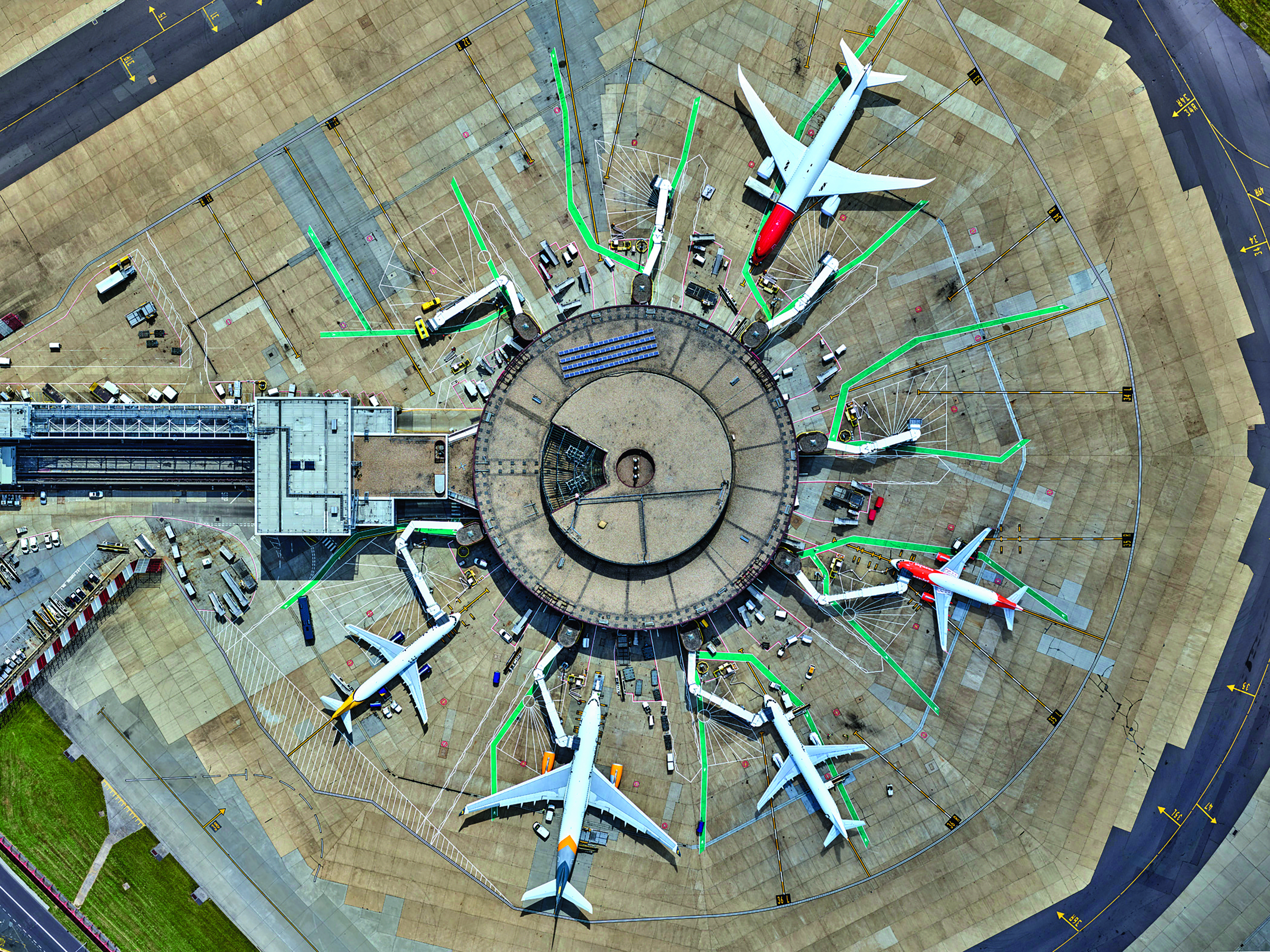 Aéroport Londres Gatwick, Angleterre, Royaume-Uni