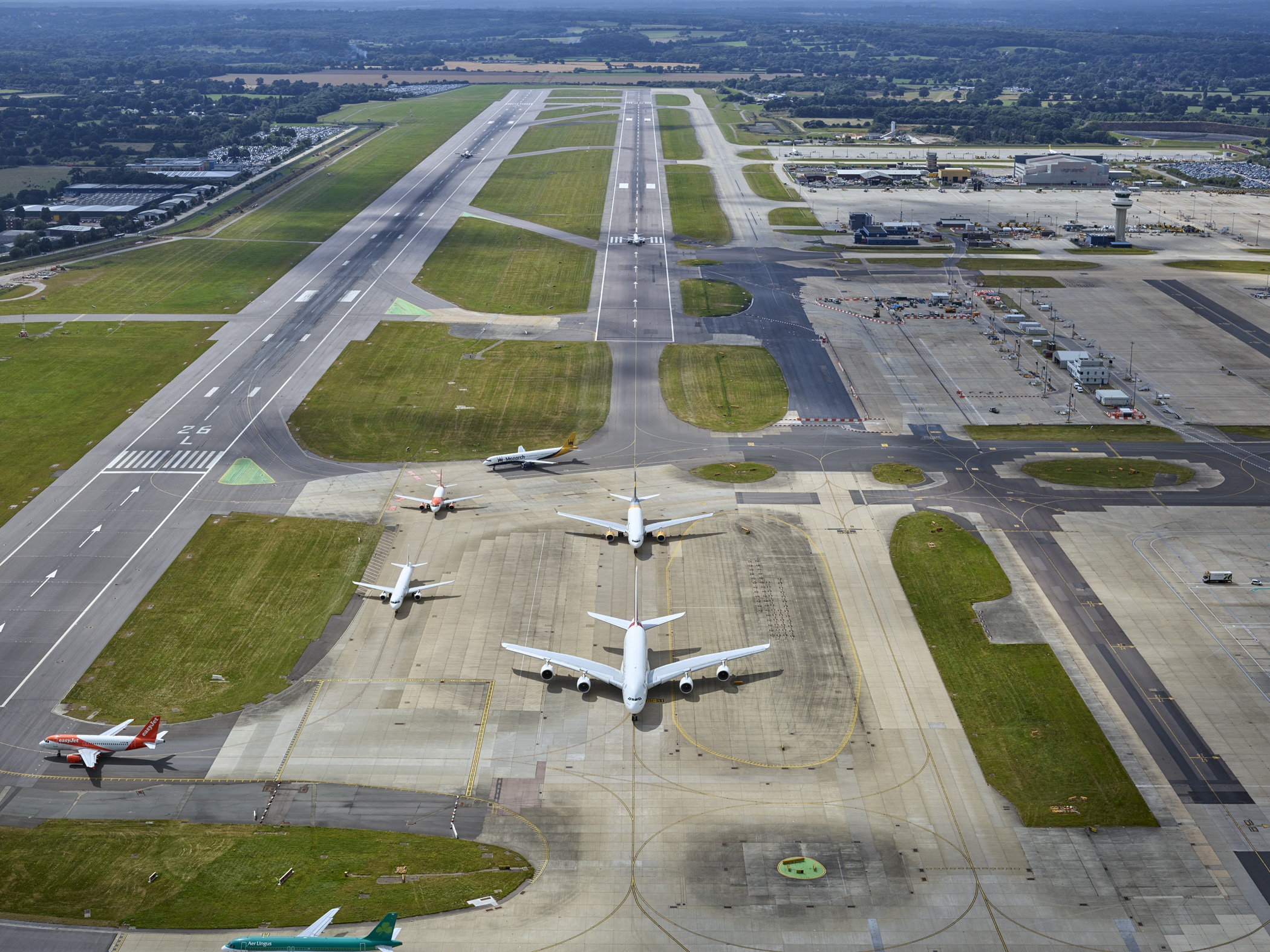 Aéroport Londres Gatwick, Angleterre, Royaume-Uni