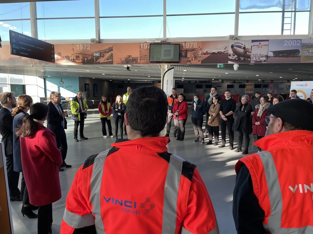 Discours de Nicolas Notebaert à l'aéroport de Grenoble