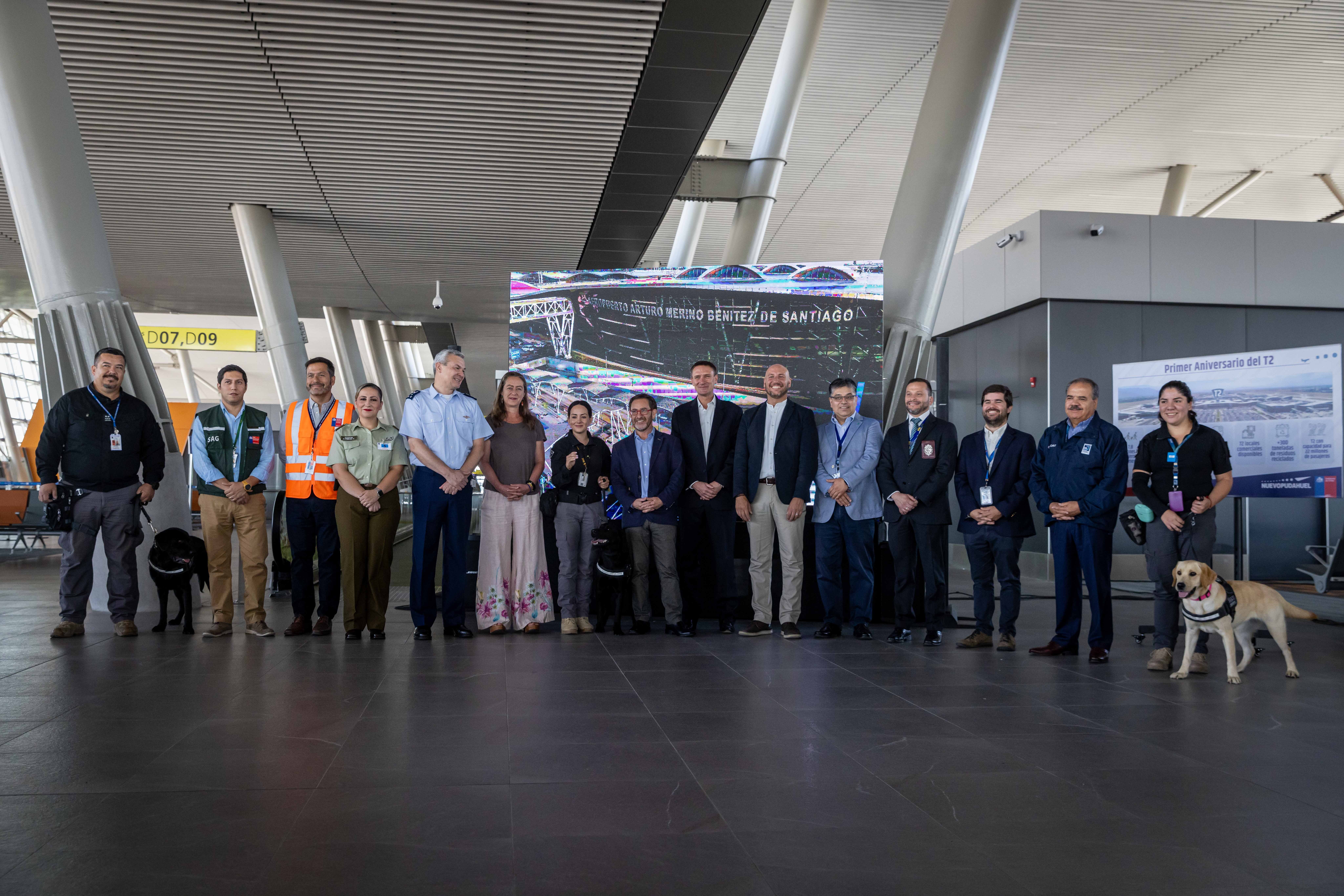 Celebration of Santiago airport first year of operation of its International Terminal (T2), VINCI Airports.jpg