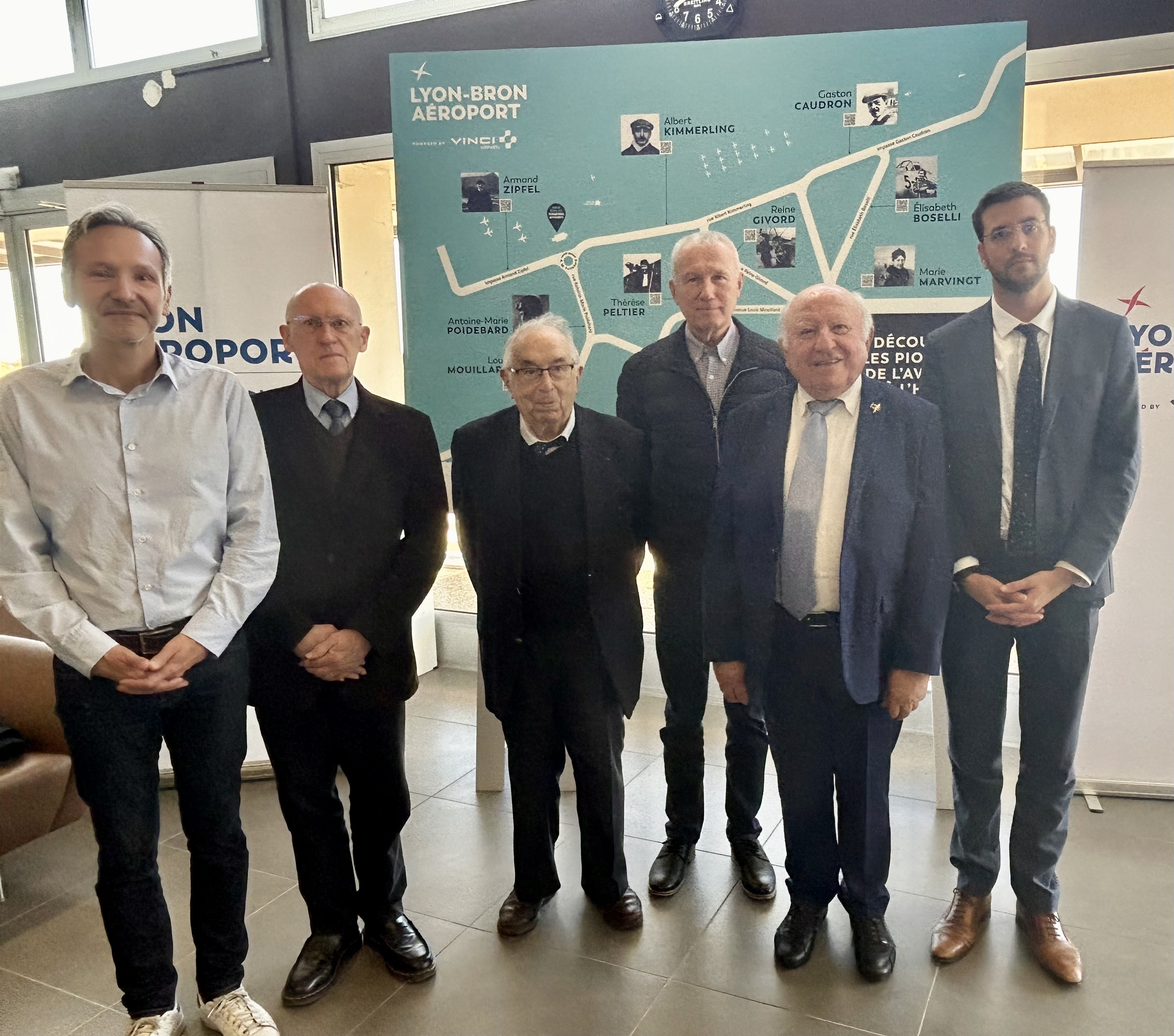 nommage des rues de l'Aéroport Lyon-Bron