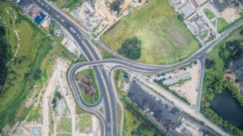 Completion of a new section on the Bogota-Girardot highway