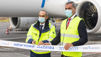 A Madère au Portugal, l'aéroport de Funchal accueille pour la première fois un vol direct en provenance de New York