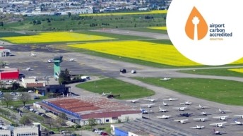 Engagé à réduire ses émissions, l’aéroport Lyon-Bron obtient la certification ACA niveau 2