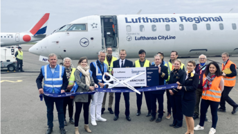 L’aéroport Rennes Bretagne et Lufthansa inaugurent le premier vol entre Rennes et Francfort