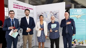 Inauguration de l’exposition « La BD s’envole ! » à l’aéroport Lyon-Saint Exupéry