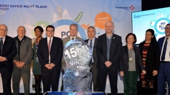A l’occasion du lancement de la saison d’hiver, VINCI Airports célèbre les 15 ans de la concession des aéroports Grenoble Alpes Isère et Chambéry Savoie Mont Blanc