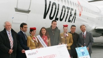 L’aéroport Nantes Atlantique a accueilli la millionième passagère Volotea