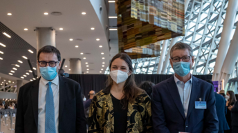 Présentation aux autorités chiliennes du nouveau terminal international ultramoderne de Santiago