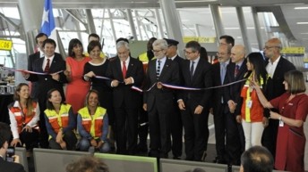 Chile: Inauguration of Santiago airport’s Pier C